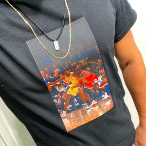 Custom made Micheal Jordan vs Kobe Bryan shirt made by me!